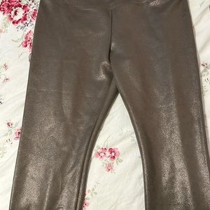 Foil suede runway legging